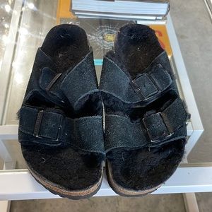 Arizona Shearling Birkenstock sandals